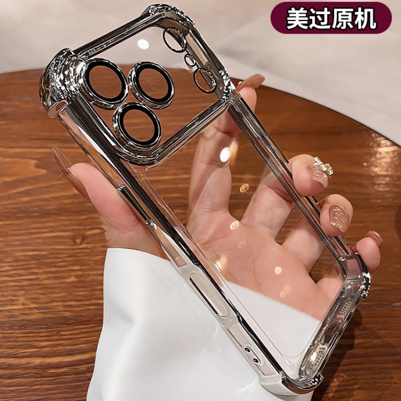 iPhone 14 Acrylic Scratch Resistant Protective for 14 Plus 14 Pro 14 Pro Max with Full Coverage and Anti Slip Grip in Gold - Image 5