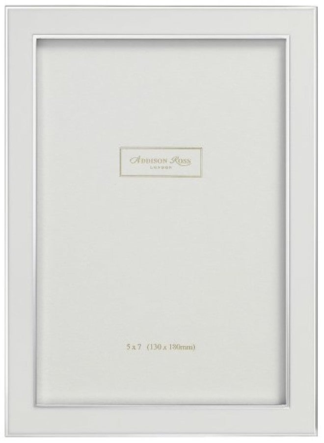 Addison Ross, Contemporary Photo Frame, 4x6, White Enamel, 4 x 6 Inches - Image 1