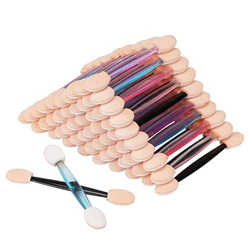 Elecsera 10 Pcs Disposable Eyeshadow Brushes Dual Sides Sponge Applicators Pack of 10 - Image 1