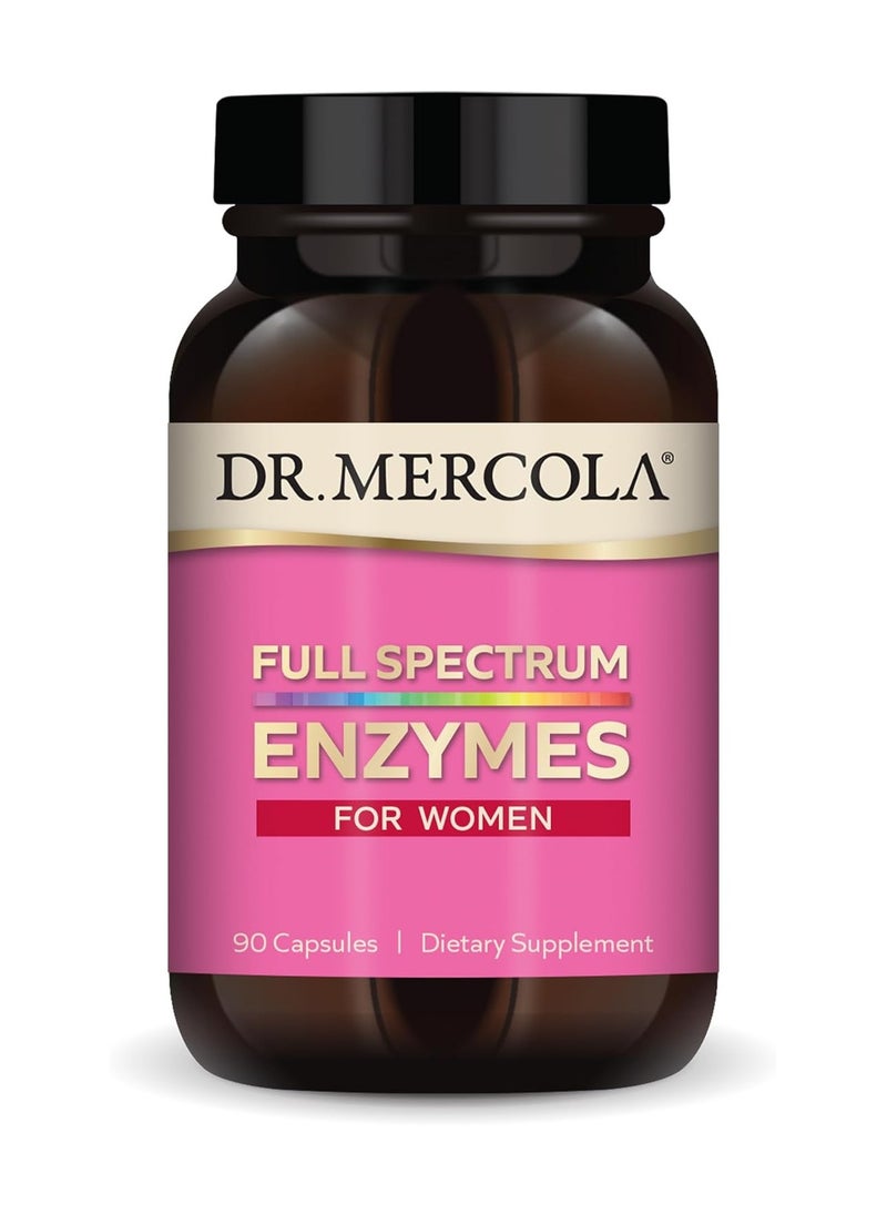Dr. Mercola Full Spectrum Enzymes For Women 90 Capsulesdietary Supplement  - Image 1