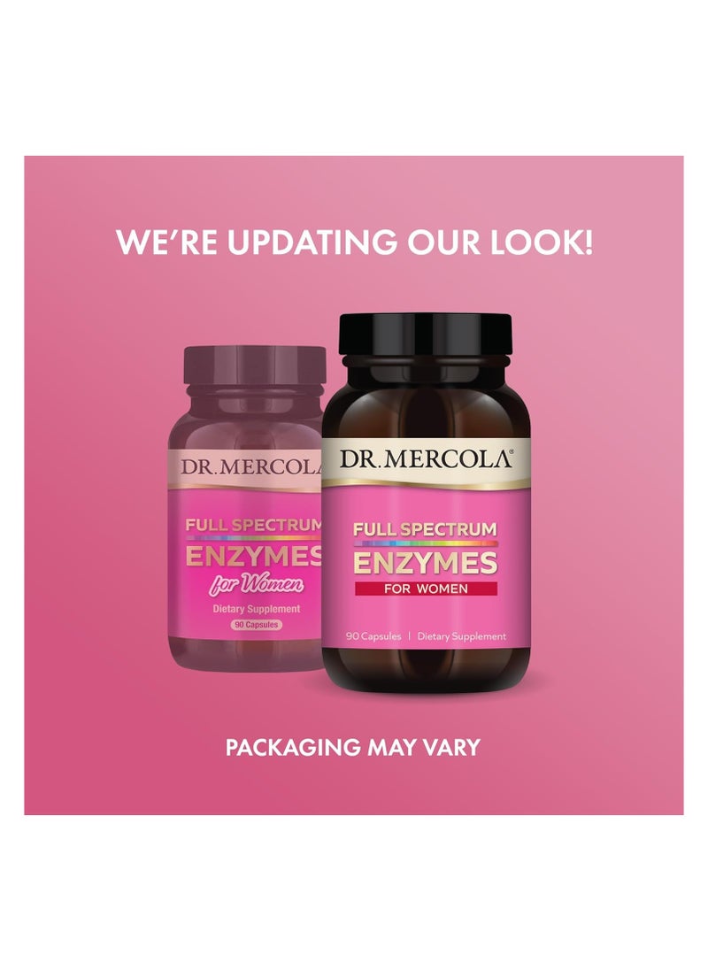 Dr. Mercola Full Spectrum Enzymes For Women 90 Capsulesdietary Supplement  - Image 4