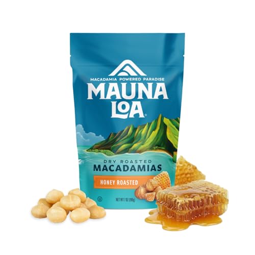 Mauna Loa Honey Roasted Macadamia Nuts, 7 oz Resealable Bag, Gluten Free, Sweet Hawaiian Snack - Image 1