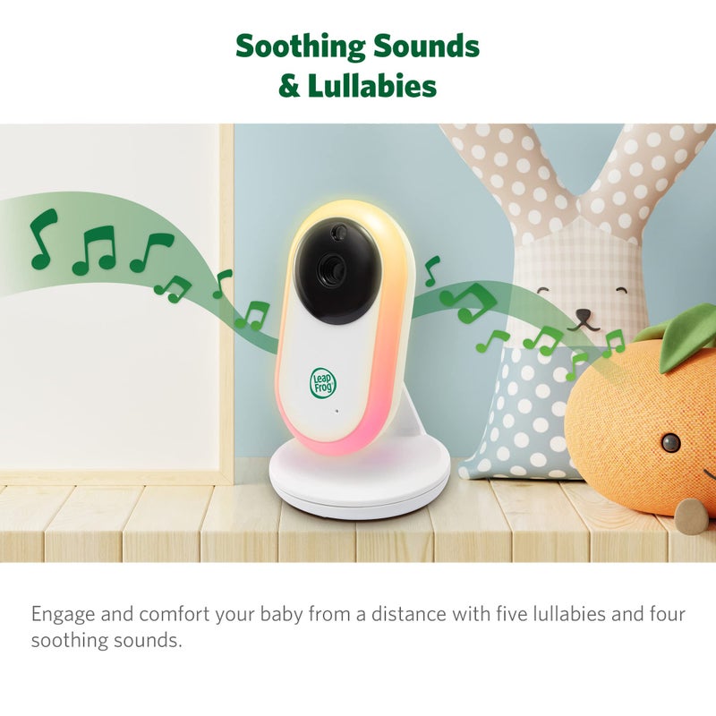 LeapFrog LF2415 Baby Monitor, 5â€ IPS LCD Screen, 1000ft Range, Night Vision, Soothing Lullabies, NightLight, 2-Way Audio, Temperature Sensor, SecureTransmission No WiFi - Image 5