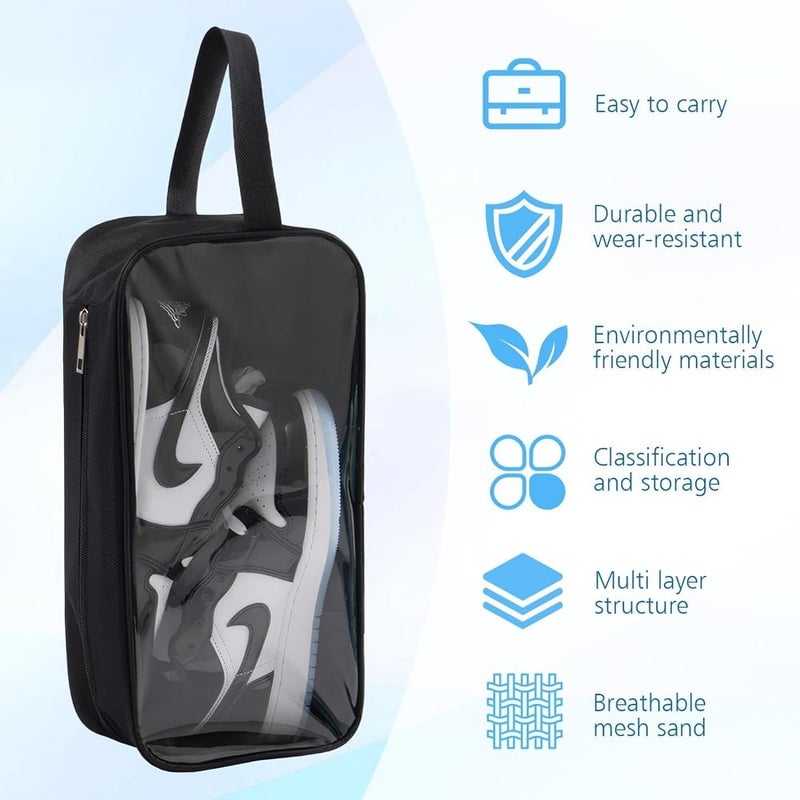 KASTWAVE Waterproof Breathable Shoe Bags 2 PCS, Durable Travel Organizer, Multi-Purpose Lightweight Shoe Storage Bag to Protect and Organize Your Shoes Easily, for Sports, Golf, Gym, Outdoor Use - Image 4