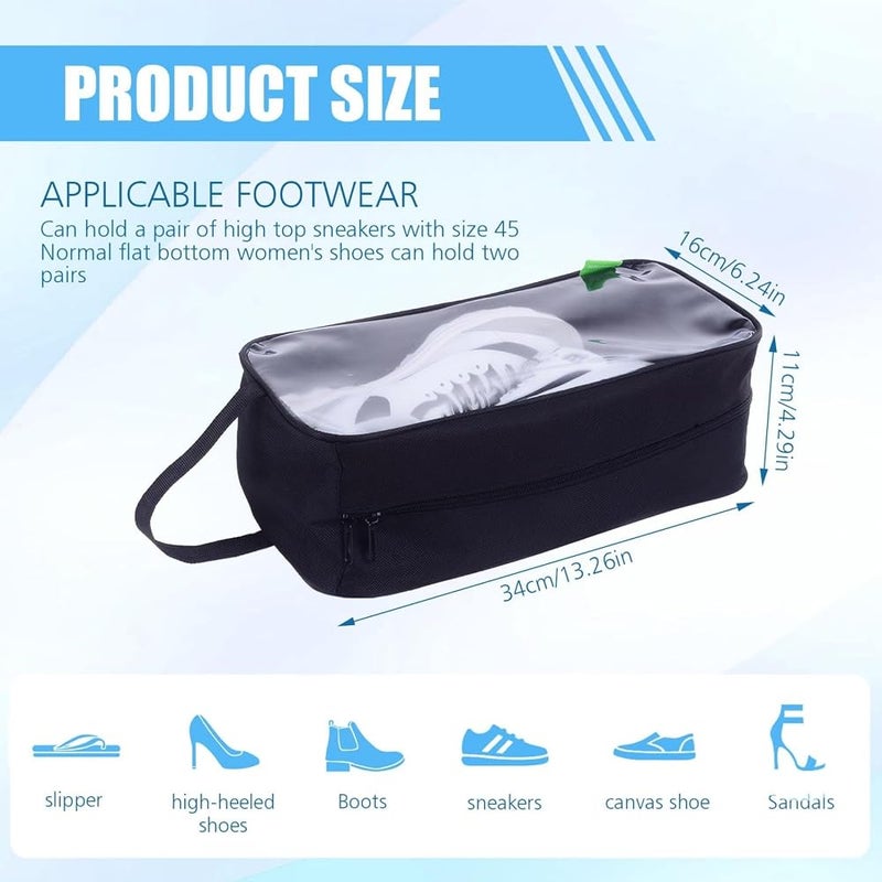 KASTWAVE Waterproof Breathable Shoe Bags 2 PCS, Durable Travel Organizer, Multi-Purpose Lightweight Shoe Storage Bag to Protect and Organize Your Shoes Easily, for Sports, Golf, Gym, Outdoor Use - Image 2