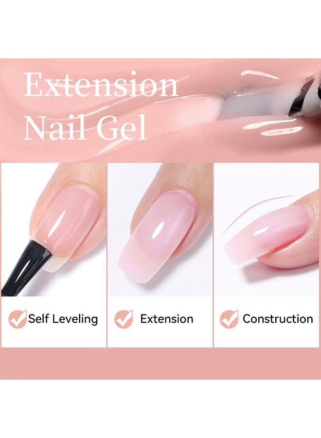 UR SUGAR Extension Nail Gel - UV/LED Camouflage Builder Gel, Solid Sculpture Builder Gel For Nails, Nail Sculpting Gel, Non-Sticky Hand Solid Builder Gel, Upgrade Hard Nail Extension Gel, 3D Sculpting Gel For Nail Art Design Salon Nail Art (#Nude) - Image 4