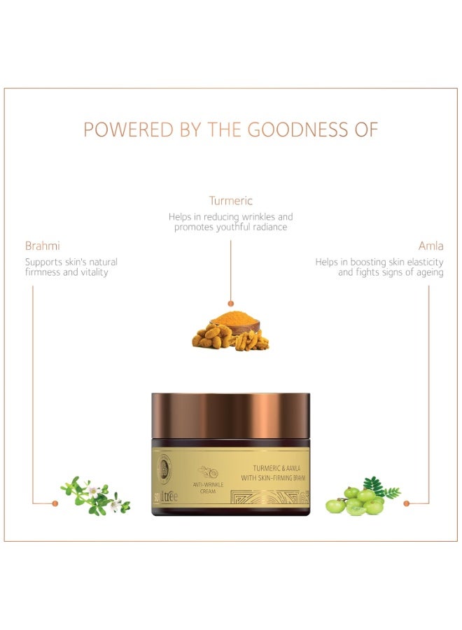 SoulTree Anti-Wrinkle Cream With Turmeric, Aamla & Skin Firming Brahmi, No Paraben or SLS/SLES - 50g - Image 4