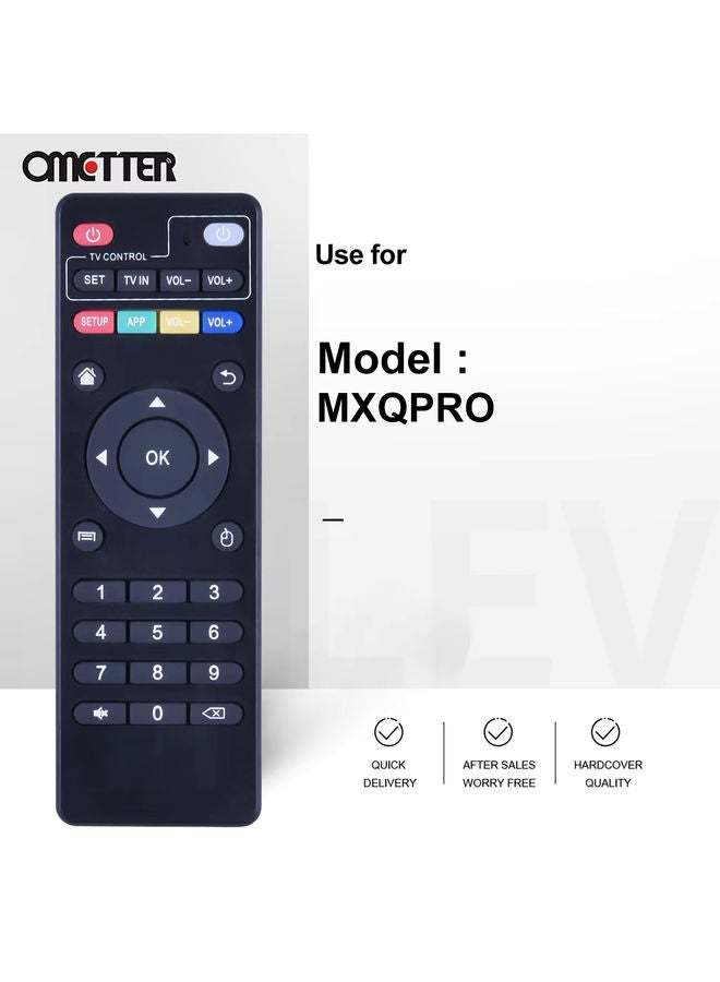 OMETTER جهاز تحكم عن بعد لجهاز التلفاز الذكي أندرويد توب بوكس لموديلات MXQ MXQPRO MXQ-4K M8S H96 Pro M8N M8C M8S V88 M10 M12 X96 MXQ MXQ Pro - Image 2