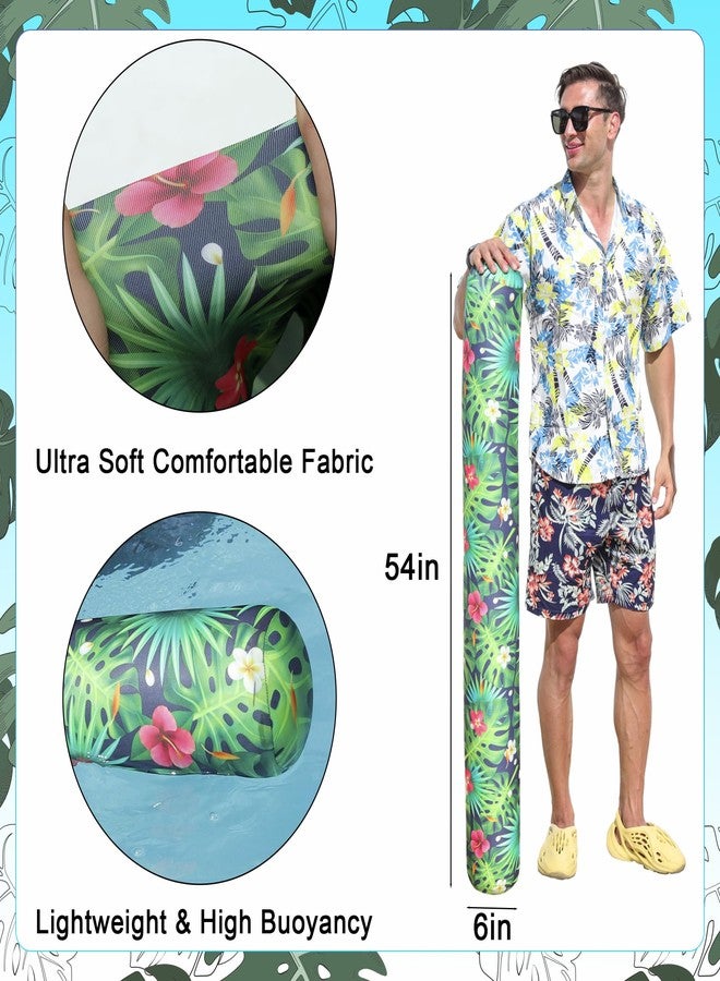 FindUWill 2 Pack Inflatable Swim Pool Noodles - Soft Fabric Covered Large Swim Noodles, Premium Buoyancy for Swimming Floating, Heavy Duty Pool Noodle Floats for Adults - Image 2