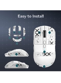 هجوم القرش ماوس ألعاب لاسلكي خفيف الوزن X6 مزود بثلاثة أوضاع سلكية 2.4 جيجاهرتز وBT5.2 بدقة تصل إلى 26 ألف نقطة في البوصة وقاعدة شحن مغناطيسية تعمل باللمس RGB (مع شريط)  - Image 2