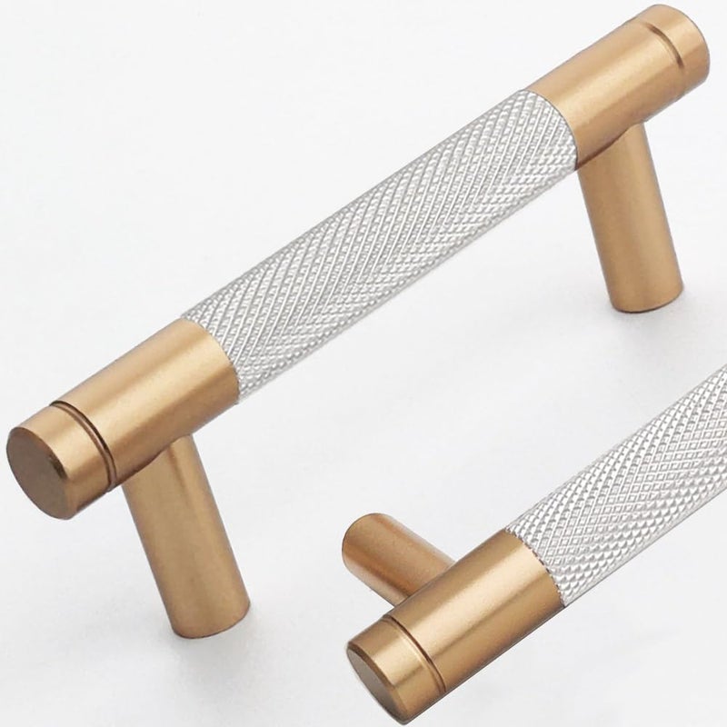 Ntresbonne 20 Pack 3 Inch 76 mm Bronze and Nickel Barrel Cabinet Pulls Cupboard Aluminum Handles Drawer Pull Cabinet Handles - Image 2