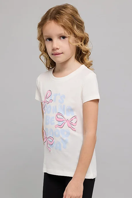 R&B Printed T-Shirt with Crew Neck and Short Sleeves