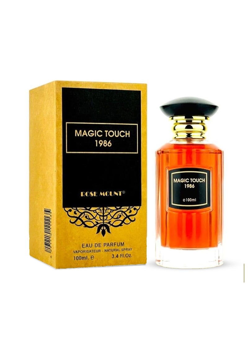 Rosemount Magic Touch 1986 100ml Unisex Eau de Perfume for Men & Women by Jabal Al Ward Perfumes Unisex Leather Perfume Long Lasting Fragrance  Suitable Perfume for any Occasion