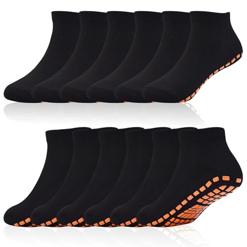 SkiBeaut Kid Trampolines Socks Youth Ankle Grips Non Slip Child Socks for Young Boys Girls 6-9 Years - Image 1