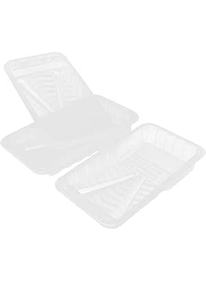 4 Pack 5 Inch Plastic Paint Tray Liners Set For Wall Painting Roller Supplies - Image 1