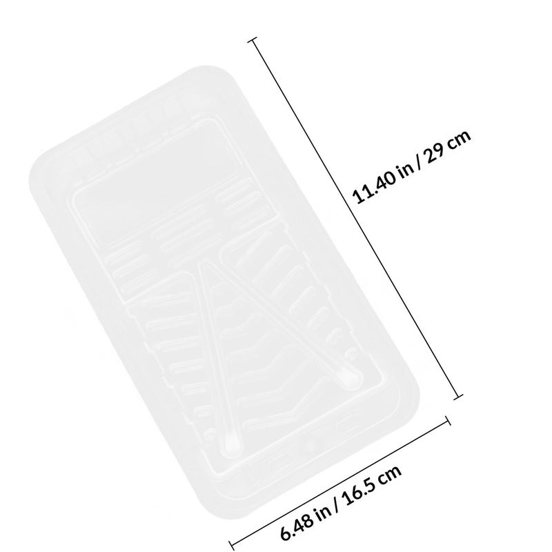 4 Pack 5 Inch Plastic Paint Tray Liners Set For Wall Painting Roller Supplies - Image 3