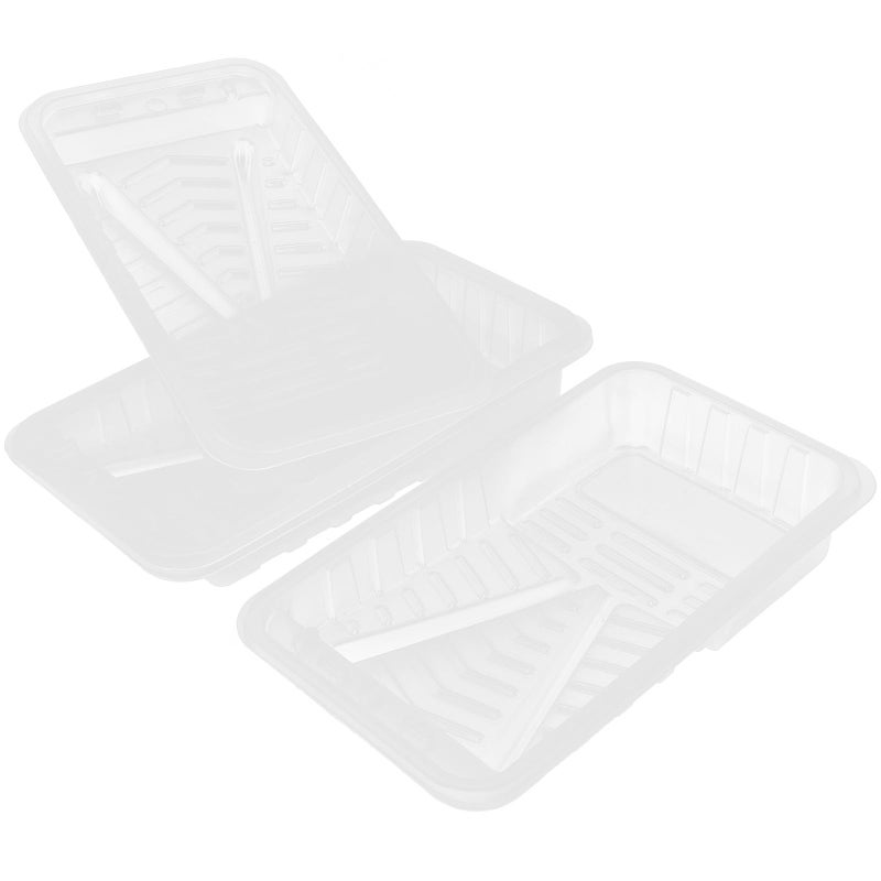 4 Pack 5 Inch Plastic Paint Tray Liners Set For Wall Painting Roller Supplies - Image 2