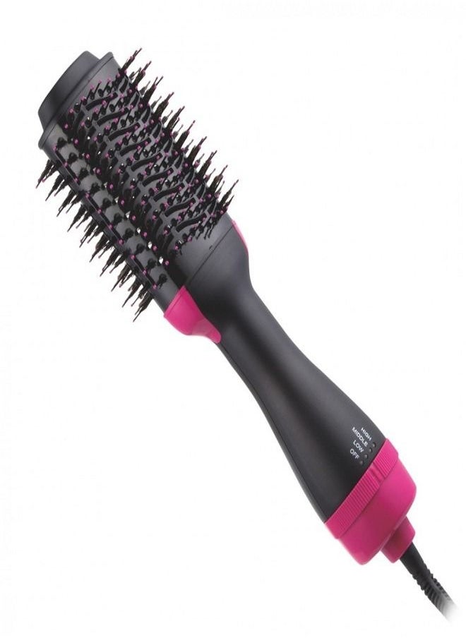 Soft Hair Multifunction Speed Regulation Hot Air Comb Pink/Black  - Image 2