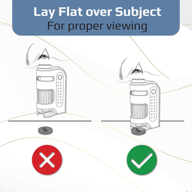 Carson MicroBrite Plus 60x-120x Accurate LED Lighted Pocket Microscope, Portable Educational STEM Toy, Mini Handheld Microscope for Student Science Lab (MM-300) - Image 4