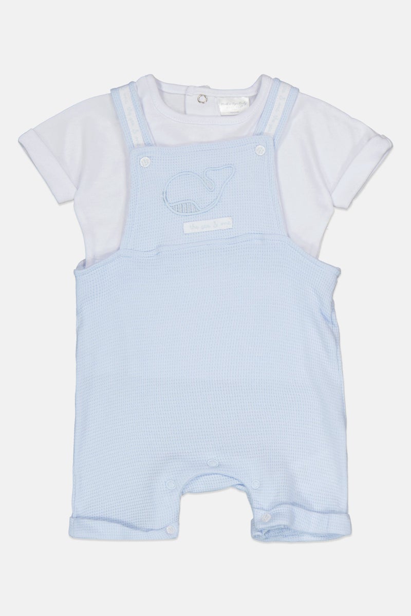 Rock-A-Bye Baby Boutique Toddlers Boy Textured Jumpsuit, Multicolor - Image 1