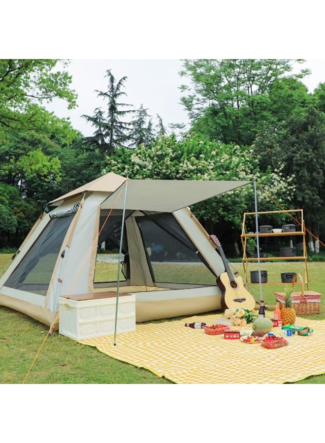 BlueFire 3-5 Person Automatic Pop Up Camping Tent, 60-Second Instant Setup Family Tent with Carry Bag, Waterproof Windproof Double Layer with 2 Doors & Windows for Outdoor Camping, Hiking & Fishing - Image 5