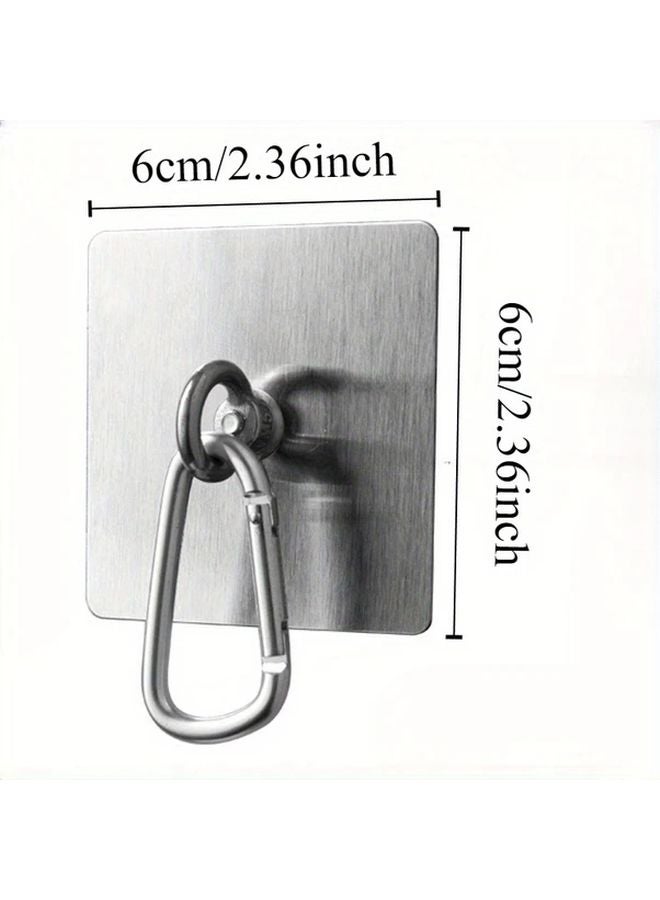 1pc Stainless Steel Rope Hook Multi Purpose Indoor Outdoor Utility Coat Hook - Image 4