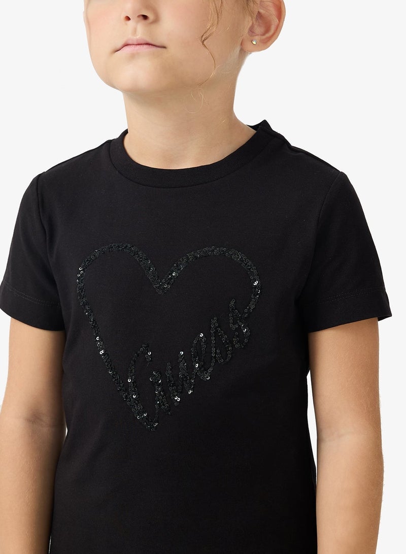 GUESS Kids Essential Crew neck T-Shirt - Image 3