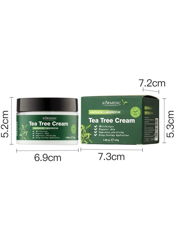 Kormesic شجرة الشاي كريم الوجه 110 جرام الترطيب والتحكم في الزيت ، خفيفة الوزن والتغذية - Image 1