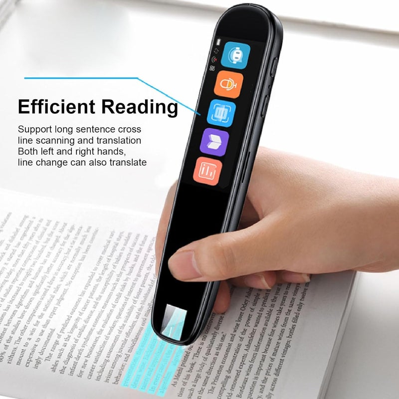 Scan Reading Pen, Translation Pen with 2.22 Inch Screen, Offline Online Electronic Dictionary Language Translator for Students, Multi Language Translator with Text Excerpt and Reco - Image 1
