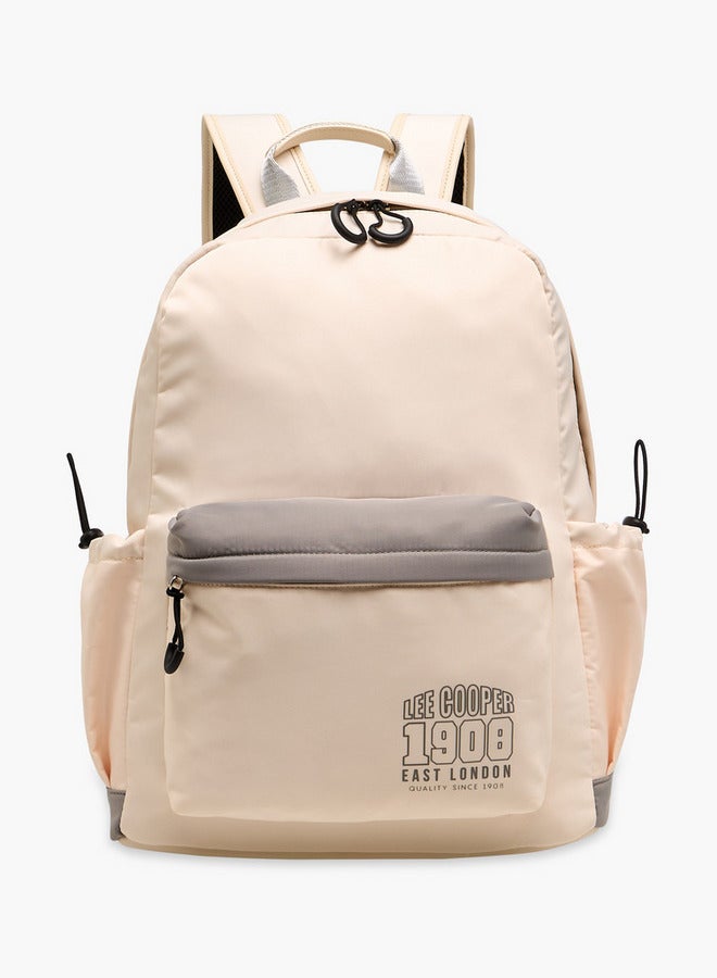 Lee Cooper Printed School Backpack With Adjustable Shoulder Straps And Zip Closure - 13X30X41 Cm - Image 1