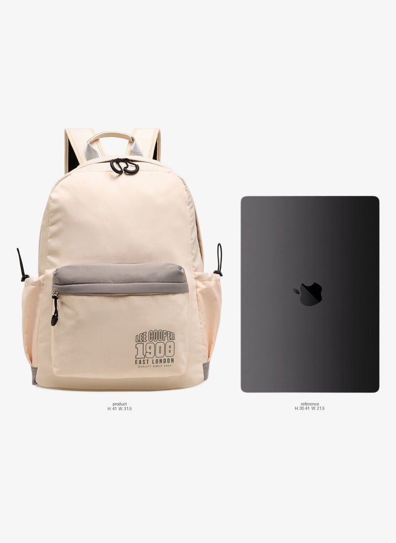 Lee Cooper Printed School Backpack With Adjustable Shoulder Straps And Zip Closure - 13X30X41 Cm - Image 2