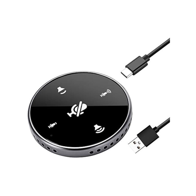 Barakah Conference Speakerphone, USB Conference Microphone, with Speaker, Laptop Omnidirectional Computer Mic with Touch-Sensor to Mute/Volume, for Zoom Meetings, Skype, VoIP Call, Interview - Image 1