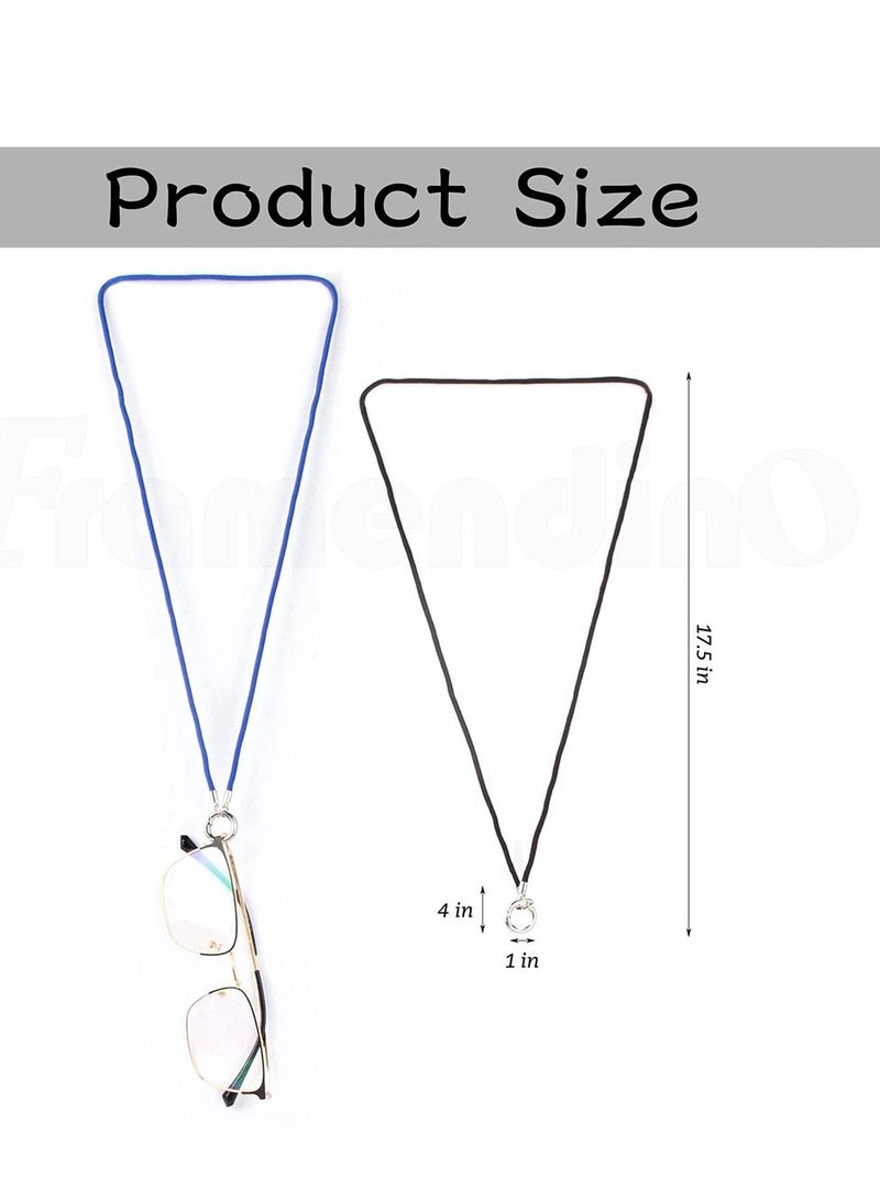 SYOSI Necklace Eyeglass Holder Anti Lost Glasses Strap Retainer Stainless Steel Chain Ring Glasses Holder Strap Chain for Women Men Reading Glasses Sunglasses 3 Pcs  - Image 2