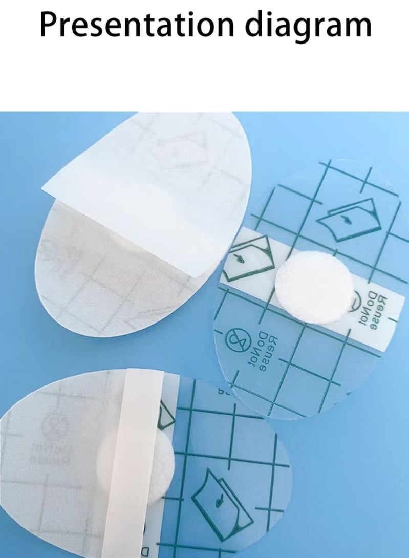100 waterproof ear patches per pack, containing absorbent cotton, suitable for newborns, bathing, swimming, snorkeling and other water sports. - Image 3