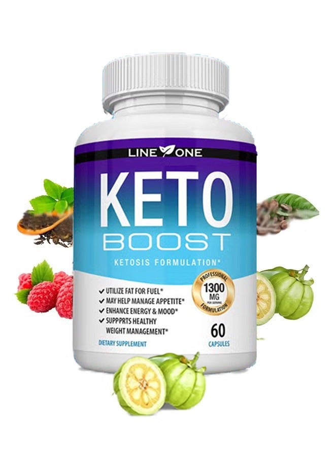 LINE ONE Burning Fat Slimming Capsules, Weight Loss Capsules for Women, Powerful Fat Burner and Appetite Suppressant, Boost metabolism, Slim Slimming Capsule, Excellent for Keto Diet 60 Capsules - Image 1