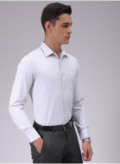 The Indian Garage Co Men Slim Fit Checkered Full Sleeves Cutaway Collar Formal Shirt  - Image 4
