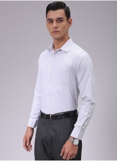 The Indian Garage Co Men Slim Fit Checkered Full Sleeves Cutaway Collar Formal Shirt  - Image 3