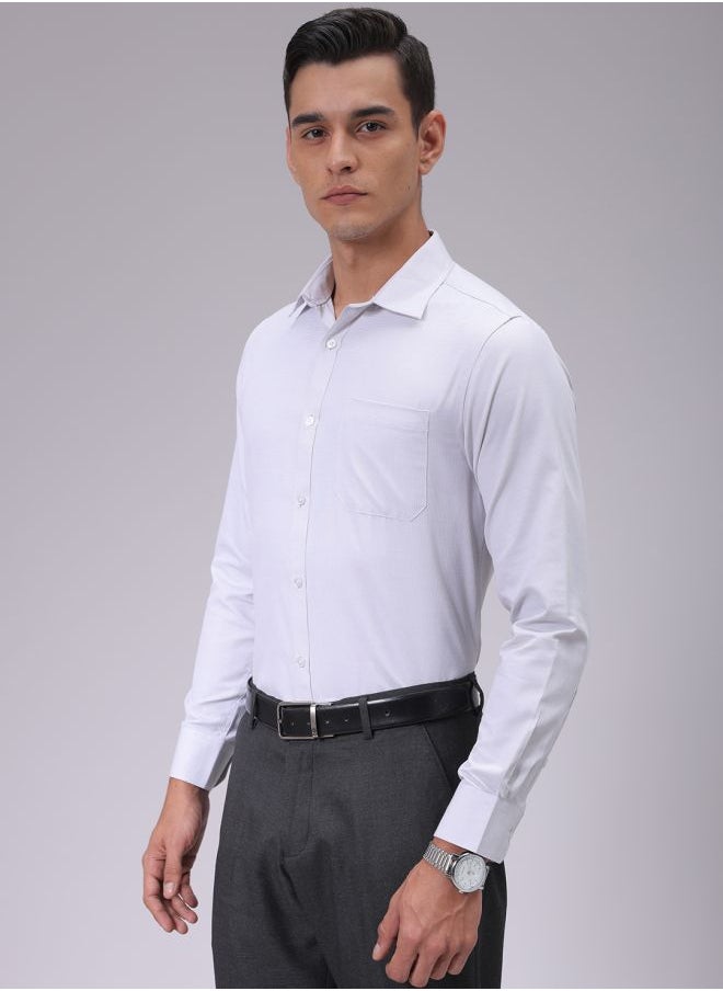 The Indian Garage Co Men Slim Fit Checkered Full Sleeves Cutaway Collar Formal Shirt  - Image 3