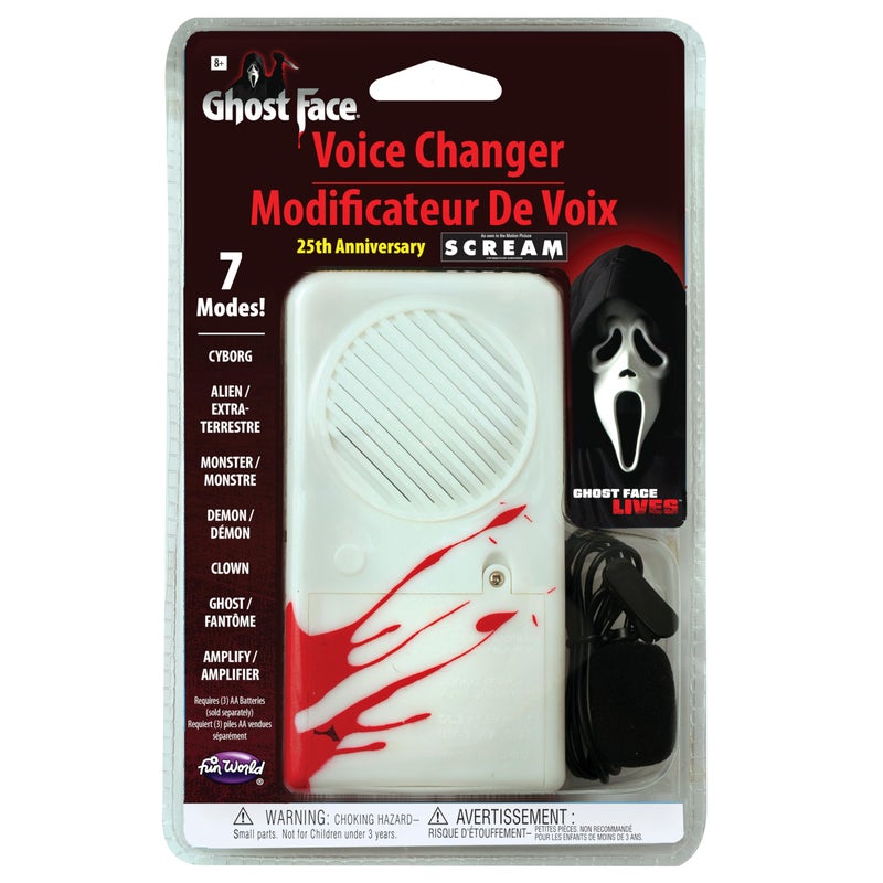 Fun World Ghost Face 25th Anniversary Deluxe Voice Changer - Image 1
