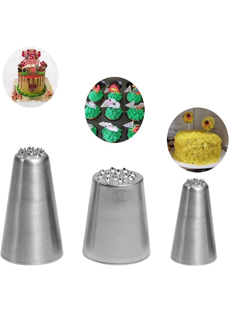 Grass Tips for Cake Decorating,Grass Icing Piping Tips with 233 234 M24 Decorating Tips for Frosting - Image 1