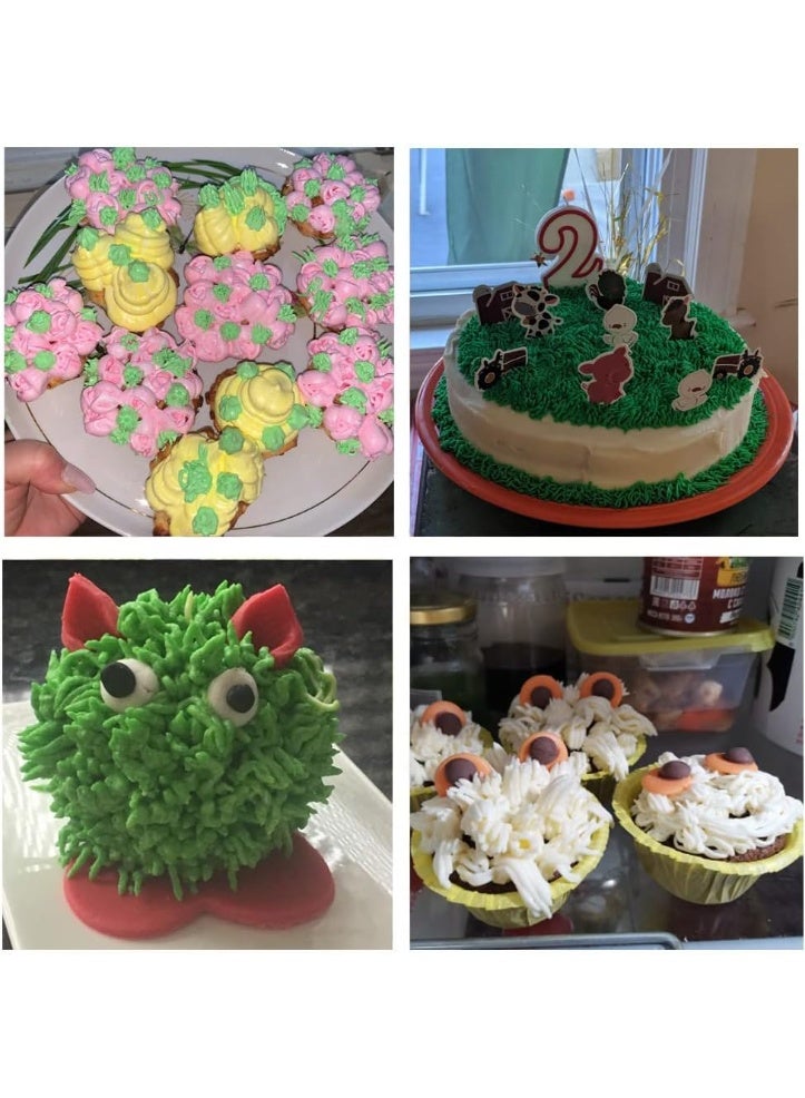 Grass Tips for Cake Decorating,Grass Icing Piping Tips with 233 234 M24 Decorating Tips for Frosting - Image 3