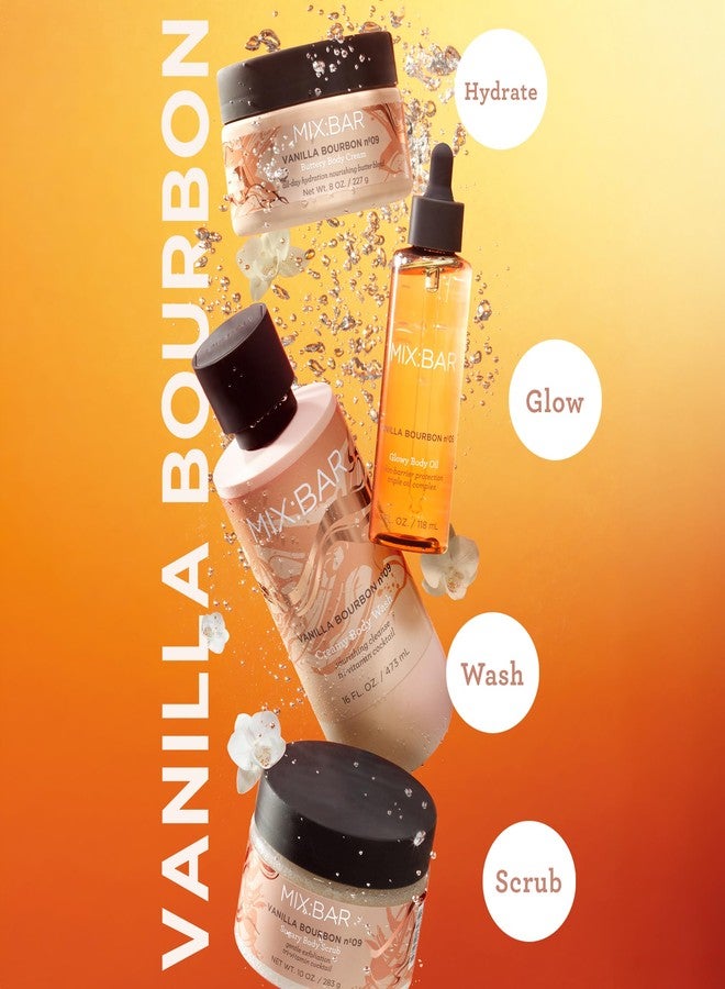 MIX:BAR Vanilla Bourbon Sugary Body Scrub for Women, Exfoliating & Cleansing with Niacinamide, Panthenol & Vitamin C, Paraben Free, Vegan, 10oz - Image 3