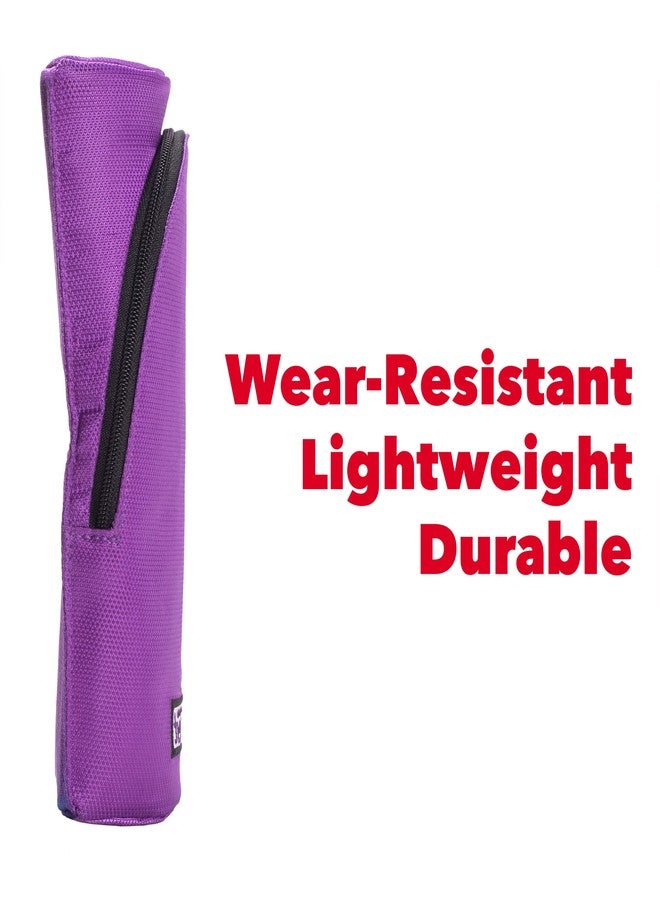 Case it Case-it Magnetic Stand Up Pouch, Stand up Pencil Case, Large Capacity Pencil Pouch, Zipper Phone Holder, Mobile Phone Bracket, Stationery Organizer, Storage Makeup Pouch, PLP-167, Purple - Image 4