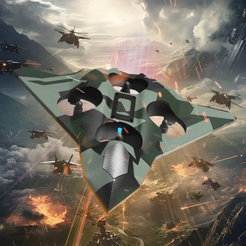 F117 Flying Drone Ghost Army Drone 2 Rechargeable Batteries - Image 5