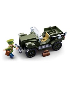 Sluban Sluban - WWII Army Allied Field Jeep Bricks Set 112 Pieces - M38-B0682  - Image 3