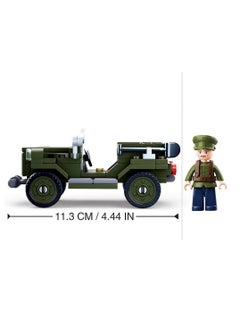 Sluban Sluban - WWII Army Allied Field Jeep Bricks Set 112 Pieces - M38-B0682  - Image 4