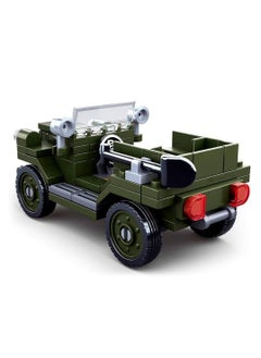 Sluban Sluban - WWII Army Allied Field Jeep Bricks Set 112 Pieces - M38-B0682  - Image 5