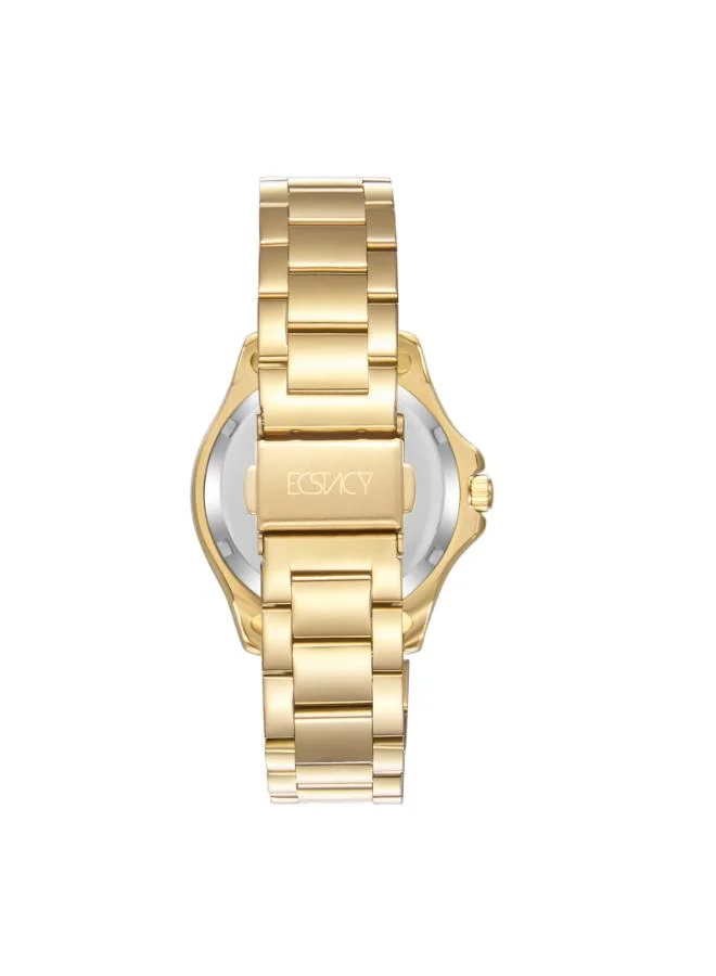 ECSTACY Women's 304 Solid Stainless Steel Analog Watch E23512-GBGC - 37 mm