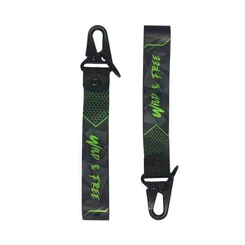 WANDERLOOMS Bike Keychain For Men Stylish Customized Superior Metal Keychain Keyring Holder For Id Card Bikes Car Keys (Wild & Free, Keychain) - Image 1