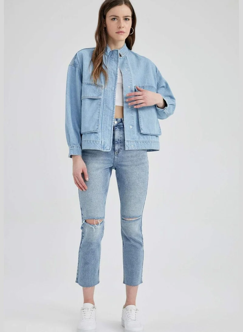 DeFacto Woman Cargo Fıt Denim Jacket